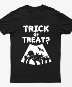 Black Trick Or Treat Graphic T-Shirt