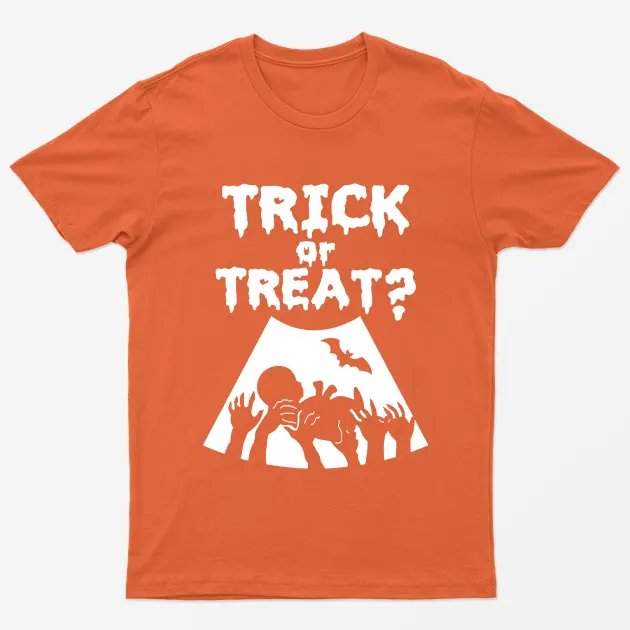 Orange Trick Or Treat Graphic T-Shirt