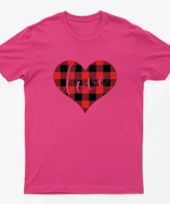 Heliconia True Love Heart Happy Valentine Day T-shirt