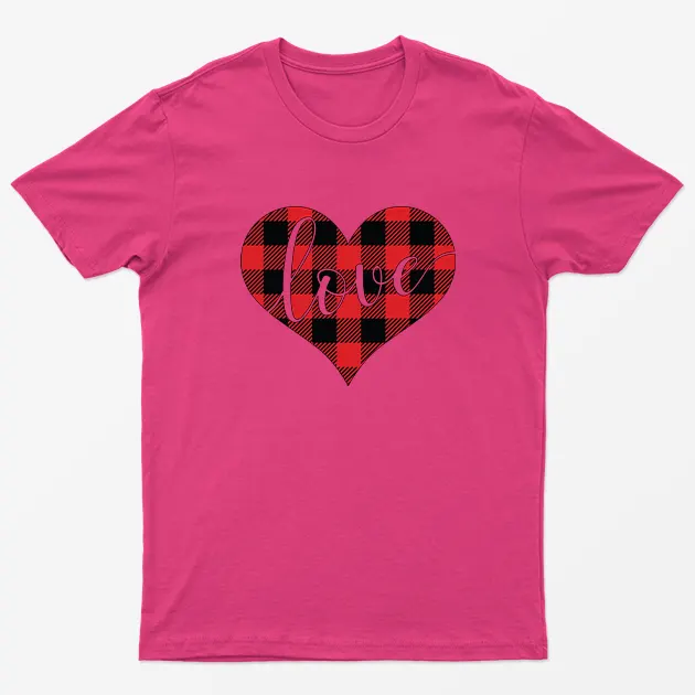 Heliconia True Love Heart Happy Valentine Day T-shirt