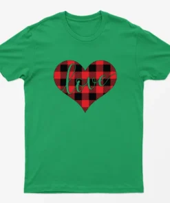 Irish Green True Love Heart Happy Valentine Day T-shirt