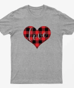 Sport Grey (RS) True Love Heart Happy Valentine Day T-shirt