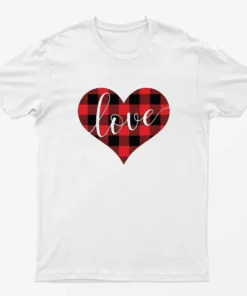 White True Love Heart Happy Valentine Day T-shirt