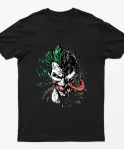 Black Venom Joker Halloween Horror T-Shirt