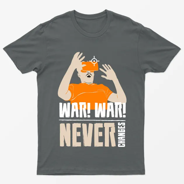 Charcoal War War Never Changes T-Shirt