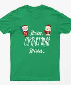 Irish Green Warm Christmas Wishes T-Shirt