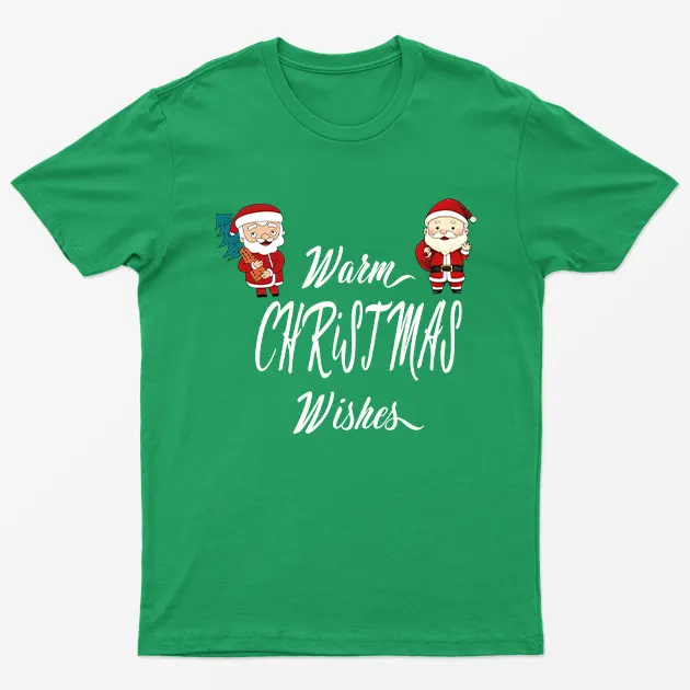 Irish Green Warm Christmas Wishes T-Shirt