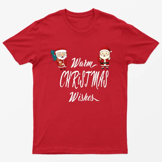 Red Warm Christmas Wishes T-Shirt