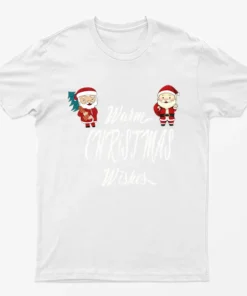 White Warm Christmas Wishes T-Shirt