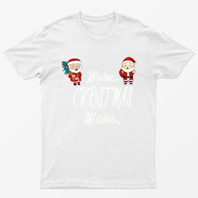 White Warm Christmas Wishes T-Shirt