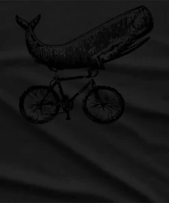 Whale On Bicycle Graphic T-Shirt