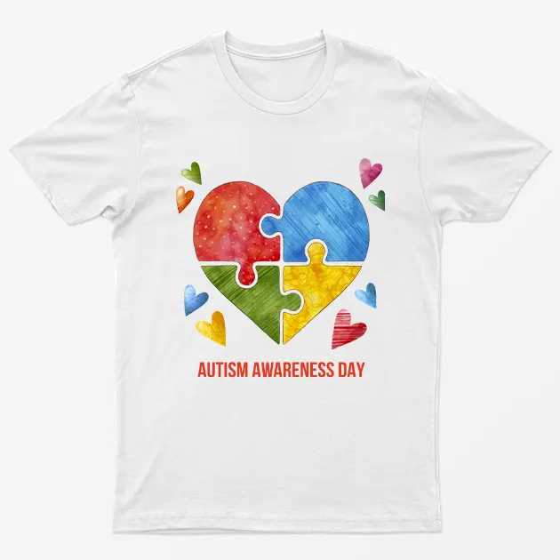White Autism Awareness Day Funny T-Shirt