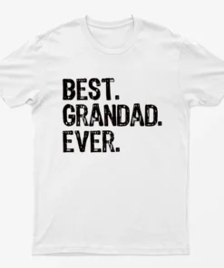 White Best Grandad Ever T-Shirt