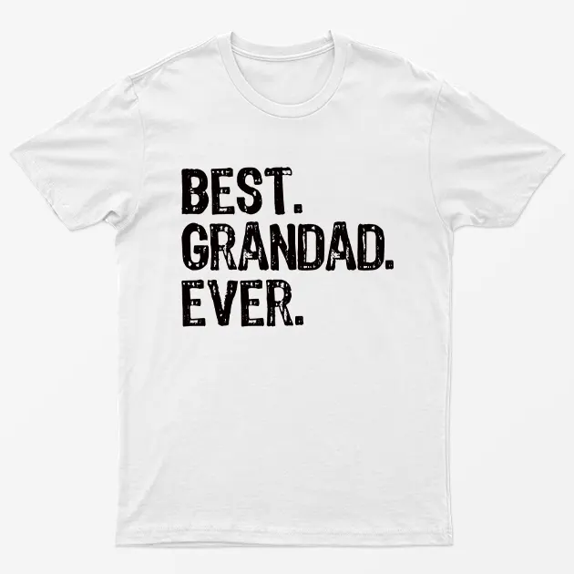 White Best Grandad Ever T-Shirt