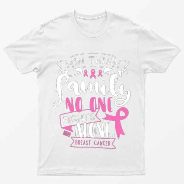 White Breast Cancer Awareness Supporter T-Shirt