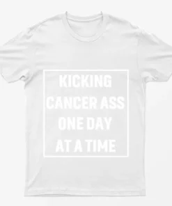 White Breast Cancer Fighter Quote T-Shirt