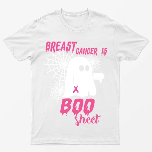 White Breast Cancer is Boo Sheet T-Shirt