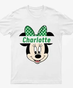 White Charlotte Minnie Mouse T-Shirt