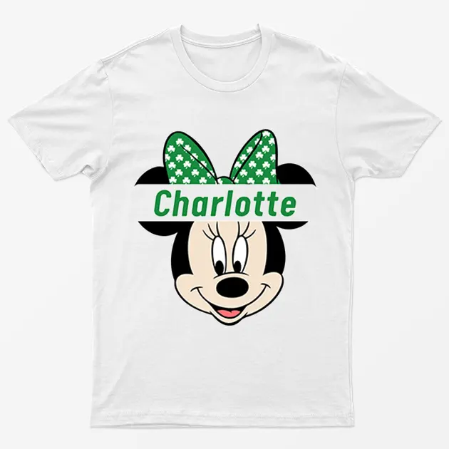 White Charlotte Minnie Mouse T-Shirt
