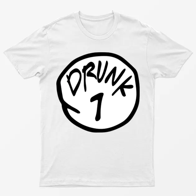 White Drunk 1 St Patrick's Day Graphic T-Shirt