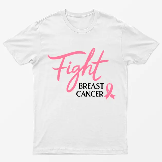 White Fight Breast Cancer Awareness T-Shirt