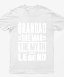 White Grandad The Man The Myth The Legend T-Shirt