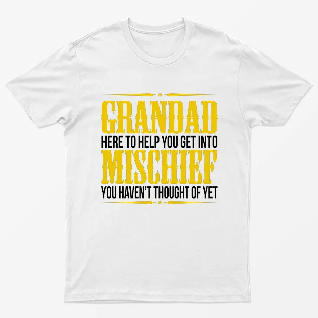 White Grandad here to Help you T-Shirt