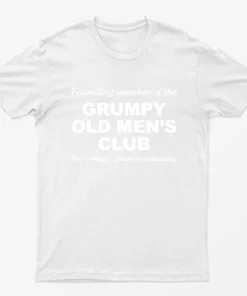 White Grunpy Old Mens Club T-Shirt
