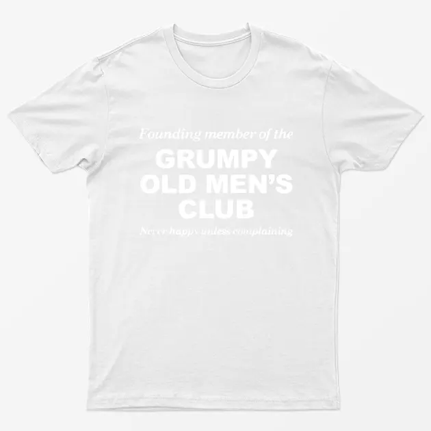 White Grunpy Old Mens Club T-Shirt