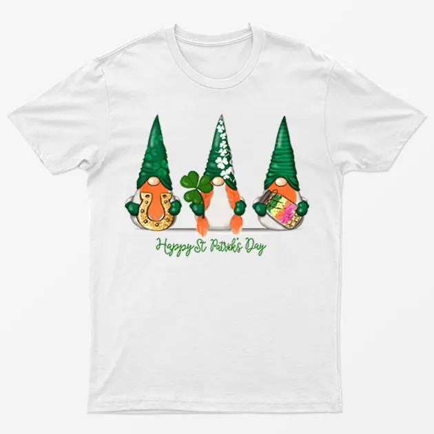 White Happy Gnomies T-Shirt