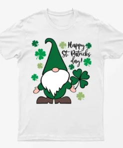 White Happy Saint Gnomie T-Shirt
