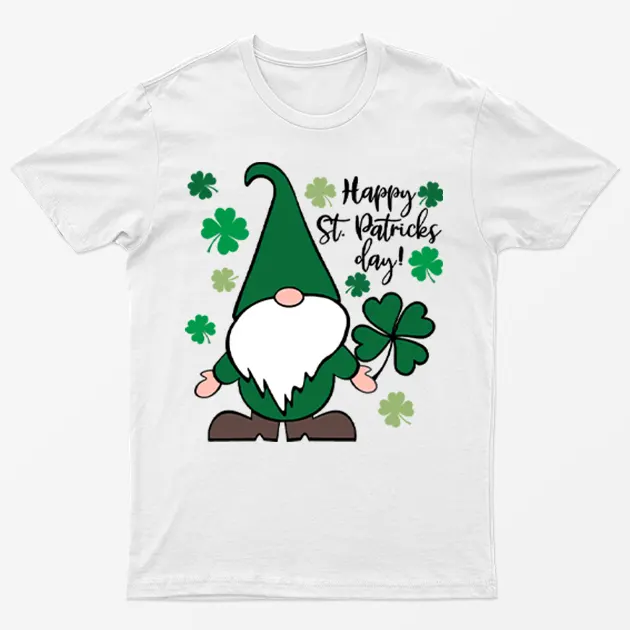 White Happy Saint Gnomie T-Shirt