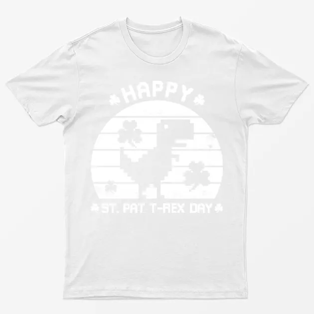 White Happy St Patrick's Day Funny T-Shirt