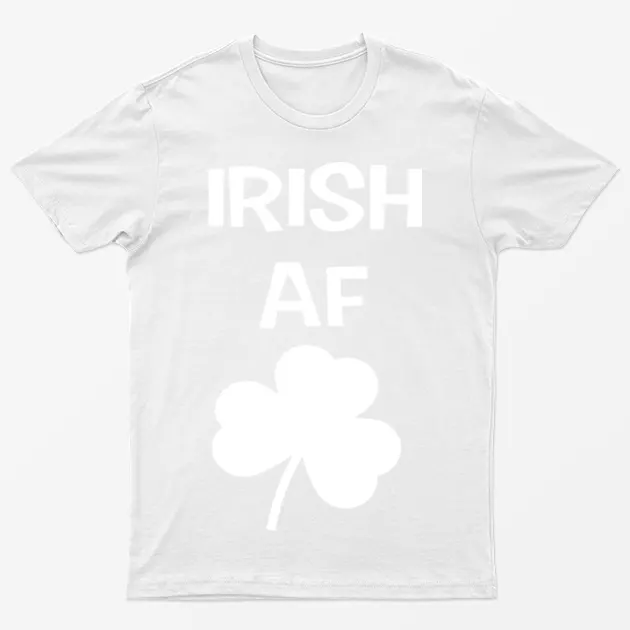 White Irish Af St Patricks Day T-Shirt