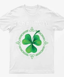 White Irish Women Graphic T-Shirt