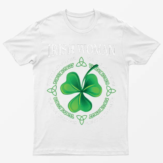 White Irish Women Graphic T-Shirt