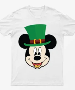 White Mickey Mouse Hat T-Shirt