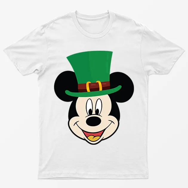 White Mickey Mouse Hat T-Shirt