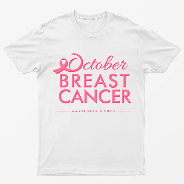 White Month of Breast Cancer Awareness T-Shirt
