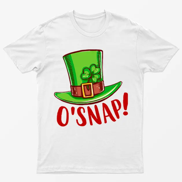 White O'snap! Hat Patrick's Day T-Shirt