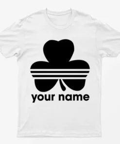 White Personalized Paddidas Black T-Shirt