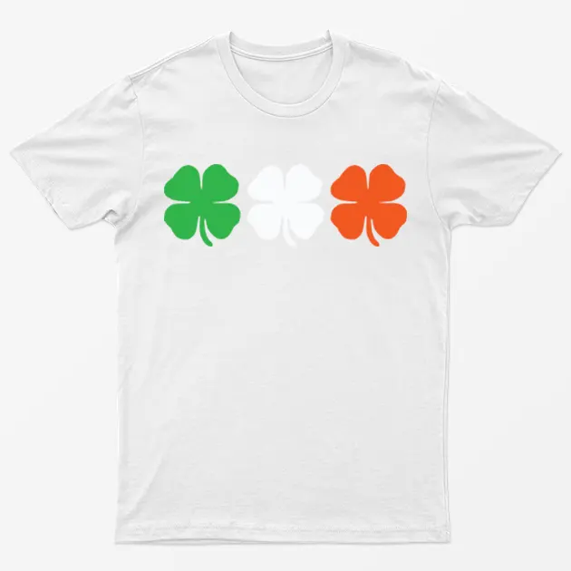 White Saint Patrick's Day Graphic T-Shirt