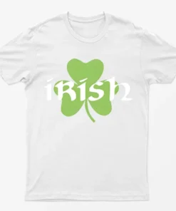 White St Patrick's Day Irish Graphic T-Shirt