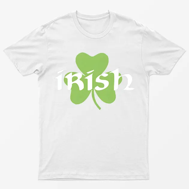 White St Patrick's Day Irish Graphic T-Shirt