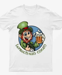 White St Patrick's Day Leprechaun Token T-Shirt