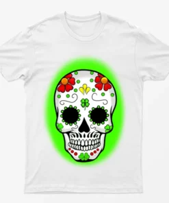 White St Patrick's Skeleton T-Shirt