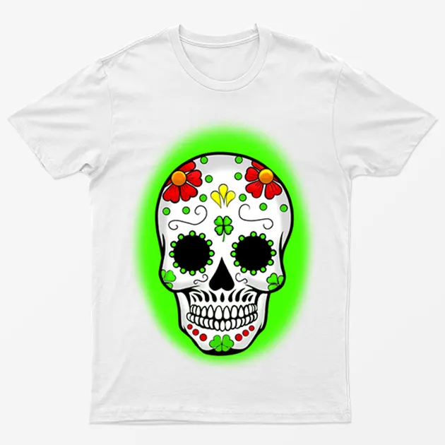 White St Patrick's Skeleton T-Shirt