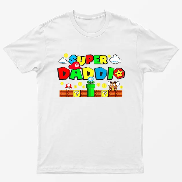 White Super Daddio T-Shirt