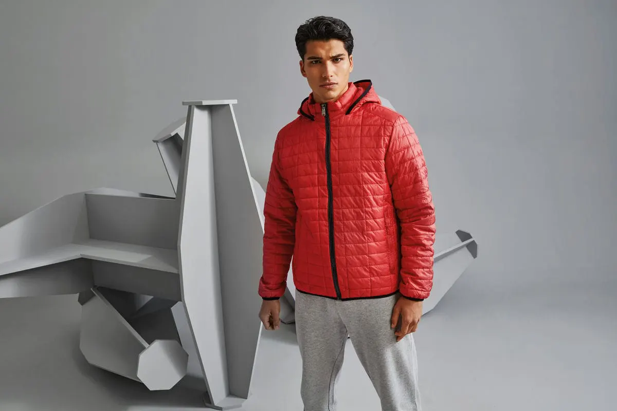 2786 Mens Honeycomb Hooded Jacket