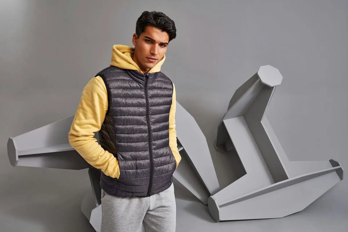 2786 Mens Melange Padded Gilet